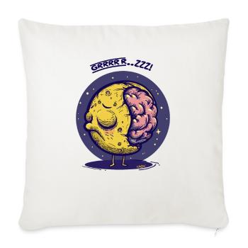 The Sleeping Great Brain of the Moon - Sofa pillowcase 17,3'' x 17,3'' (45 x 45 cm) - natural white - Front