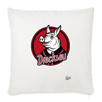 Parodie sportive amusante : Team Dirty Pig - Housse de coussin décorative 45 x 45 cm - blanc nature - Devant