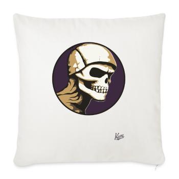 Abstract Art of an Old Skull Skull - Sofa pillowcase 17,3'' x 17,3'' (45 x 45 cm) - natural white - Front