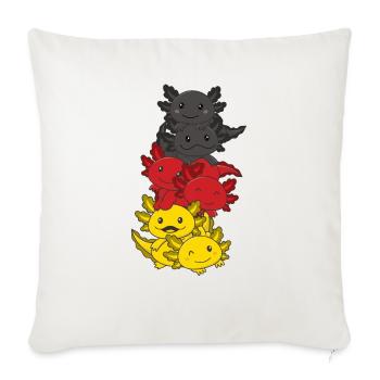 German flag Axolotl German Germany - Sofa pillowcase 17,3'' x 17,3'' (45 x 45 cm) - natural white - Front