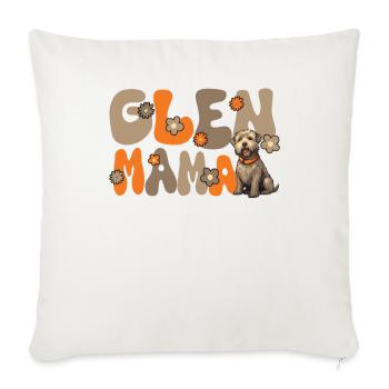 Irish Glen d’Imaal Terrier Groovy Glen Mama - Housse de coussin décorative 45 x 45 cm - blanc nature - Devant