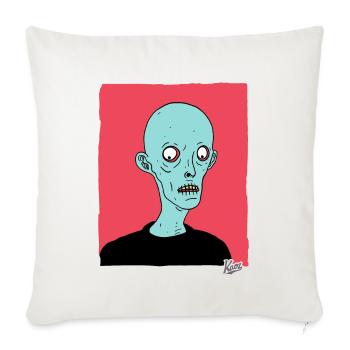 Dessin animé contemporain Zombie Nosferatu - Housse de coussin décorative 45 x 45 cm - blanc nature - Devant