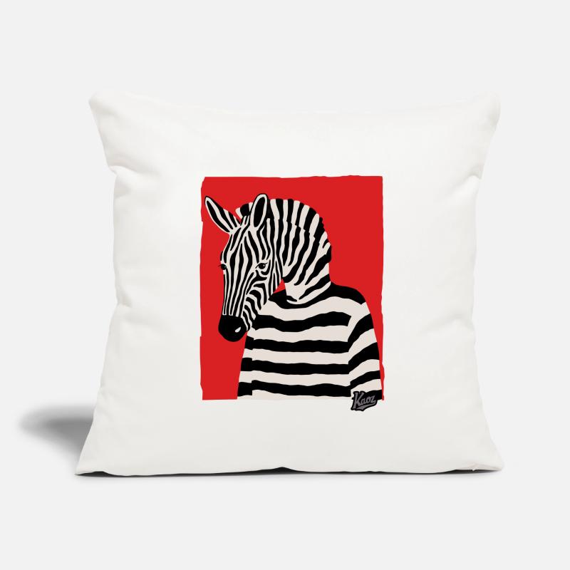 Cartoon Comic Kunst eines Zebra mit Pullover Sofakissenbezug 45 x 45 cm