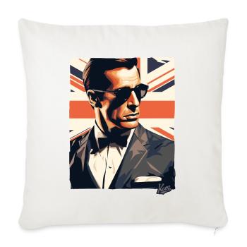 Britische Flagge Chad Geezer Mate Großbritannien - Sofakissenbezug 45 x 45 cm - Naturweiß  - Vorne