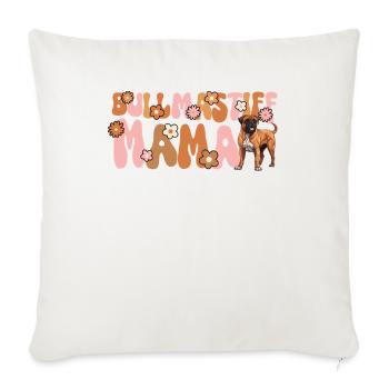Bullmastiff Groovy Bullmastiff Mom - Sofa pillowcase 17,3'' x 17,3'' (45 x 45 cm) - natural white - Front