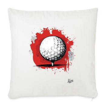 Golf Ball Golfing - Sofa pillowcase 17,3'' x 17,3'' (45 x 45 cm) - natural white - Front