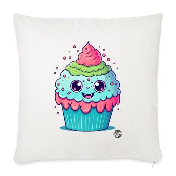 Overdose of Cuteness - Cutest Cupcake - Sofa pillowcase 17,3'' x 17,3'' (45 x 45 cm) - natural white - Front