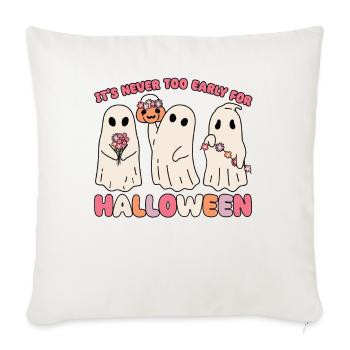 It's never too early for Halloween groovy ghost - Sofa pillowcase 17,3'' x 17,3'' (45 x 45 cm) - natural white - Front