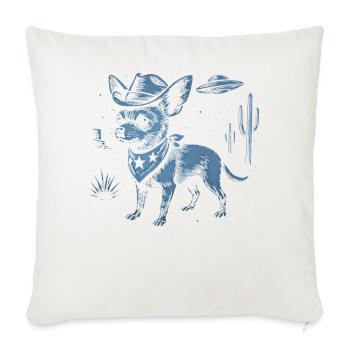 Chihuahua Cowboy Hat Bandana Desert Cactus - Sofa pillowcase 17,3'' x 17,3'' (45 x 45 cm) - natural white - Front