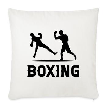 Boxing - Sofa pillowcase 17,3'' x 17,3'' (45 x 45 cm) - natural white - Front