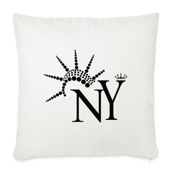 USA New York Freiheitsstatue Geschenk - Sofakissenbezug 45 x 45 cm - Naturweiß  - Vorne
