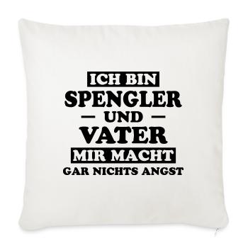 Spengler Beruf Lustiger Spruch Handwerker Geschenk - Sofakissenbezug 45 x 45 cm - Naturweiß  - Vorne
