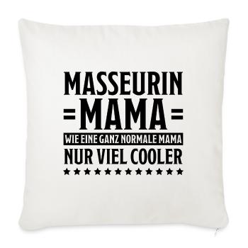 Masseurin Spruch Beruf Massage Masseurin Geschenk - Sofakissenbezug 45 x 45 cm - Naturweiß  - Vorne