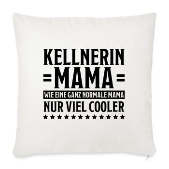Kellnerin Spruch Kellner Beruf Kellnerin Geschenk - Sofakissenbezug 45 x 45 cm - Naturweiß  - Vorne