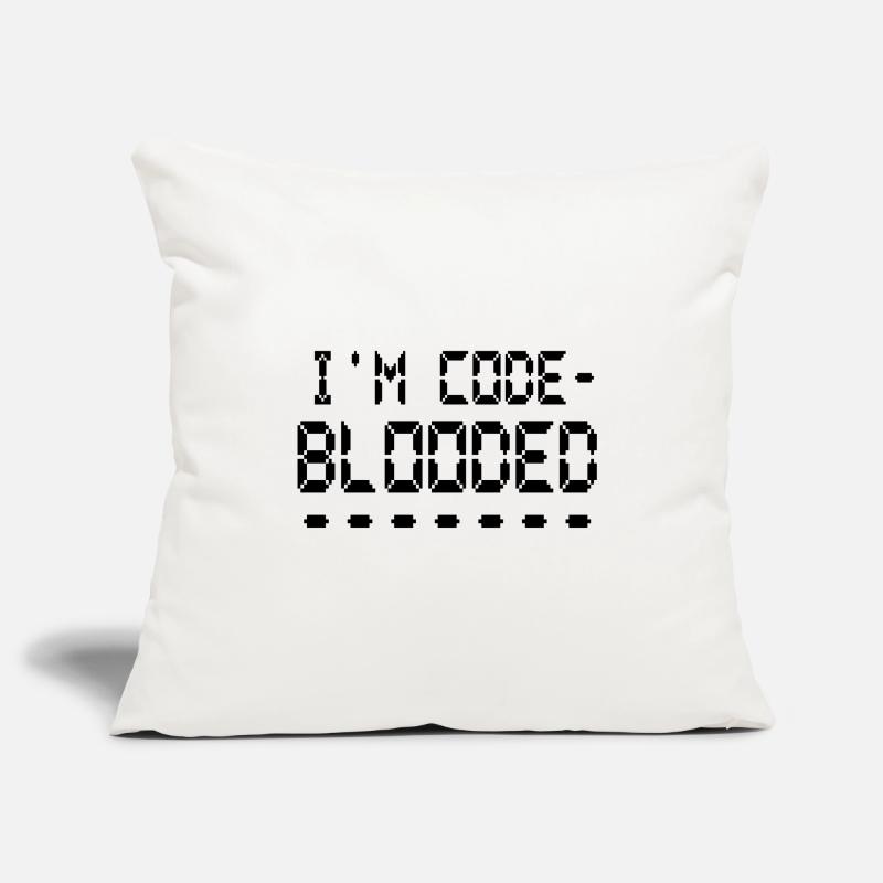 Computerprogrammierung Ich bin Code Blooded Programmierer Sofakissenbezug 45 x 45 cm