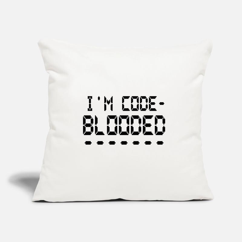 Computerprogrammierung Ich bin Code Blooded Programmierer Sofakissenbezug 45 x 45 cm