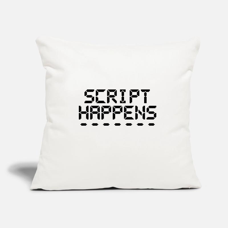 Le script de programmation informatique se produit Programmeur Housse de coussin décorative 45 x 45 cm