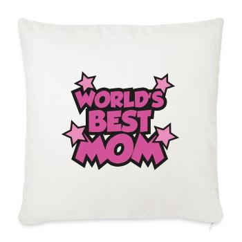 Die beste Mutter der Welt - Sofakissenbezug 45 x 45 cm - Naturweiß  - Vorne