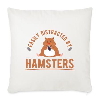Nagetier Hamster - Sofakissenbezug 45 x 45 cm - Naturweiß  - Vorne