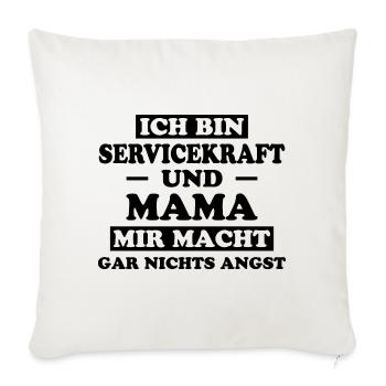Servicekraft Dienstleistung Servicekraft Geschenk - Sofakissenbezug 45 x 45 cm - Naturweiß  - Vorne