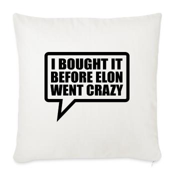 I bought it before Elon went crazy - Sofa pillowcase 17,3'' x 17,3'' (45 x 45 cm) - natural white - Front