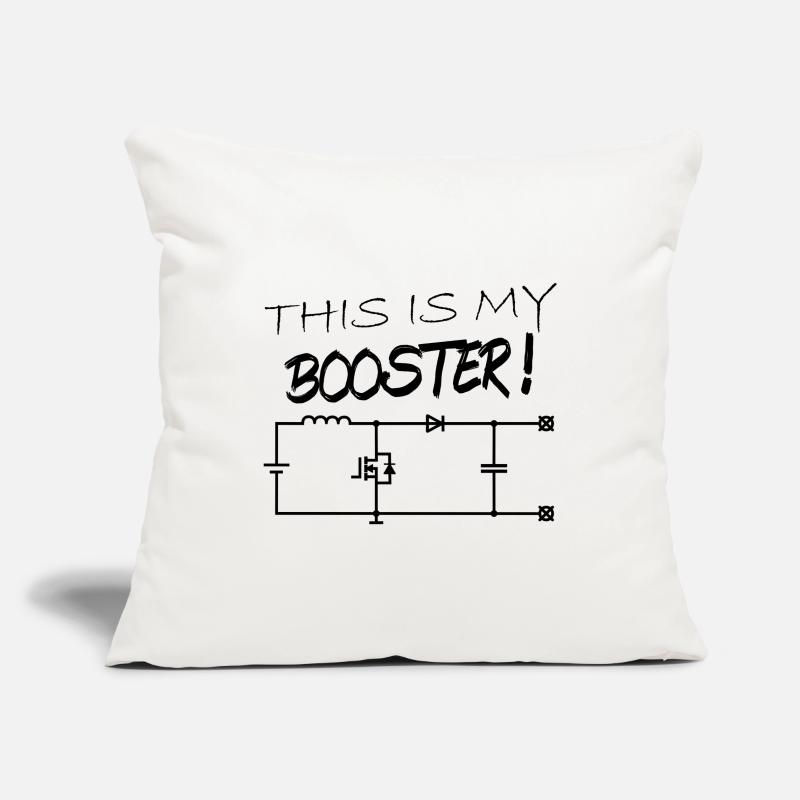 Schematic Booster Electronics Hardware Sofa pillowcase 17,3'' x 17,3'' (45 x 45 cm)