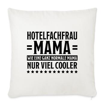 Hotelfachfrau Spruch Lustig Hotelfachfrau Geschenk - Sofakissenbezug 45 x 45 cm - Naturweiß  - Vorne