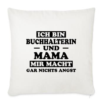 Buchhalterin Spruch Finanzen Buchhalterin Geschenk - Sofakissenbezug 45 x 45 cm - Naturweiß  - Vorne