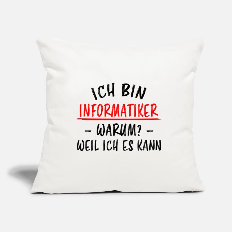 Informatiker Lustig Spruch Programmierer Geschenk Sofakissenbezug 45 x 45 cm