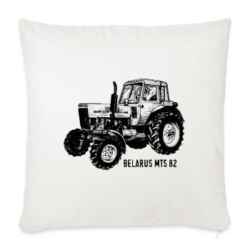 Belarus mts Traktor Landwirt Geschenk - Sofakissenbezug 45 x 45 cm - Naturweiß  - Vorne