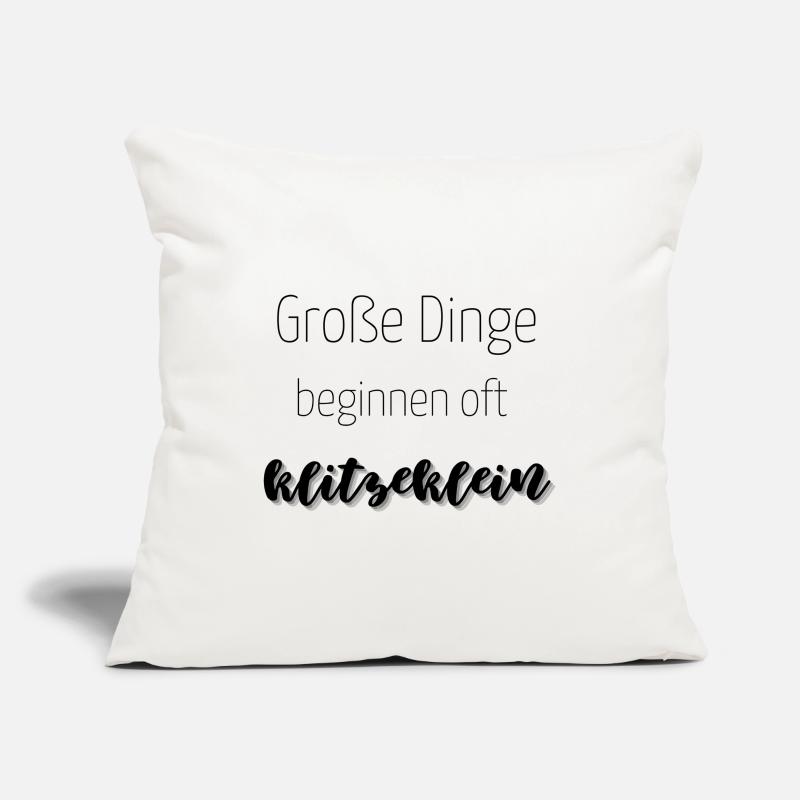 Babys - Große Dinge beginnen oft klitzeklein Sofakissenbezug 45 x 45 cm