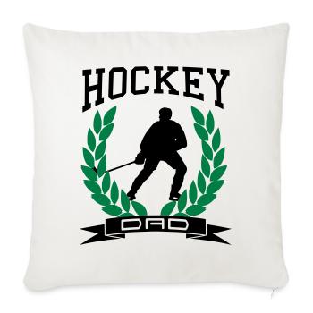 Hockey Dad - Sofakissenbezug 45 x 45 cm - Naturweiß  - Vorne