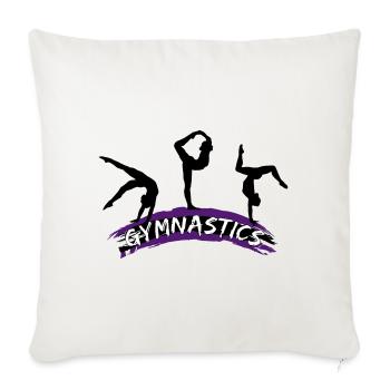 Gymnastics, Gymnast - Gymnastics - Sofa pillowcase 17,3'' x 17,3'' (45 x 45 cm) - natural white - Front