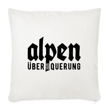 Alpenüberquerung Alpen Überquerung 2025 Bayern - Sofakissenbezug 45 x 45 cm - Naturweiß  - Vorne