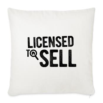 Immobilien-Händler Für Immobilien-Makler - Sofakissenbezug 45 x 45 cm - Naturweiß  - Vorne