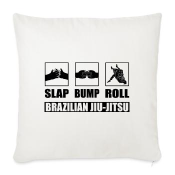 Slap Bump Roll Jiu-Jutsu Brésilien - Housse de coussin décorative 45 x 45 cm - blanc nature - Devant
