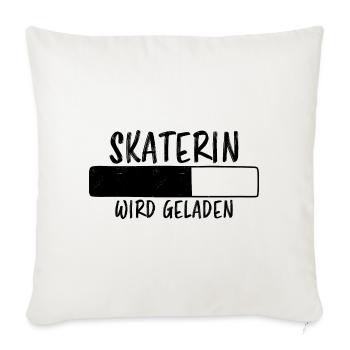 Skaterin Spruch Skating Lustiges Skaterin Geschenk - Sofakissenbezug 45 x 45 cm - Naturweiß  - Vorne