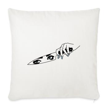 Bad woman - Sofa pillowcase 17,3'' x 17,3'' (45 x 45 cm) - natural white - Front
