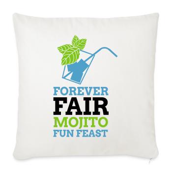 Forever Mojito Feast - Sofa pillowcase 17,3'' x 17,3'' (45 x 45 cm) - natural white - Front