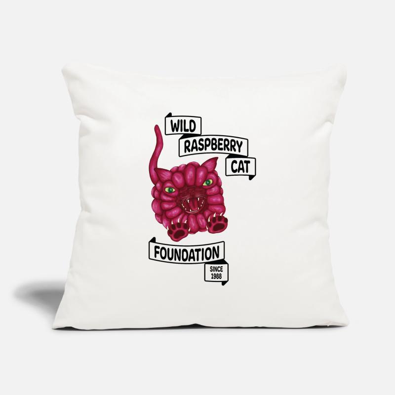 Raspberry le chat Housse de coussin décorative 45 x 45 cm