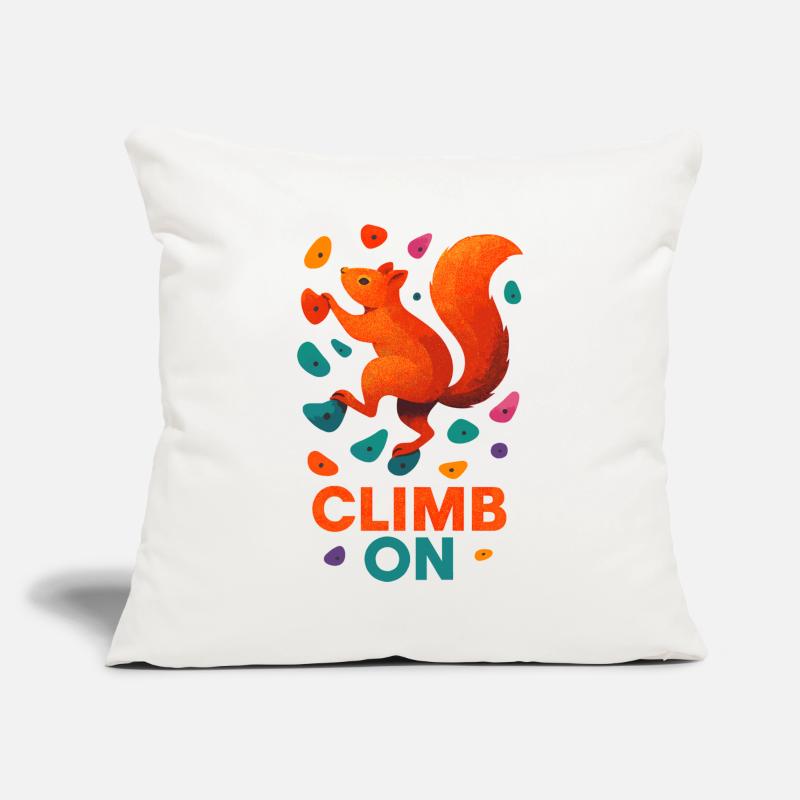 Bouldern Eichhörnchen Klettern Motivation Geschenk Sofakissenbezug 45 x 45 cm