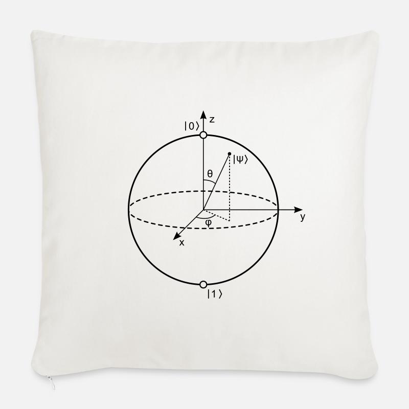 Bloch Sphere Sofa pillowcase 17,3'' x 17,3'' (45 x 45 cm)
