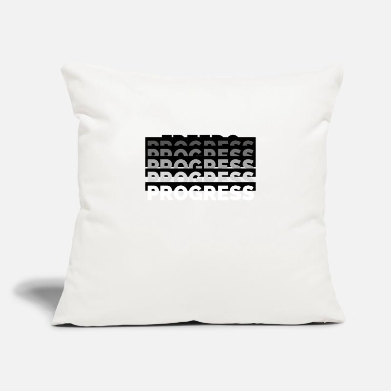 Progrès Housse de coussin décorative 45 x 45 cm