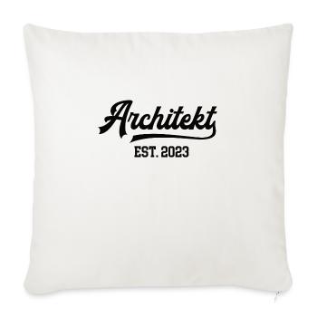 Architekt 2023 Architektur Studium Student MA - Sofakissenbezug 45 x 45 cm - Naturweiß  - Vorne