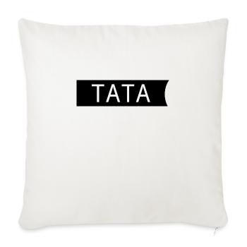 papa - Housse de coussin décorative 45 x 45 cm - blanc nature - Devant