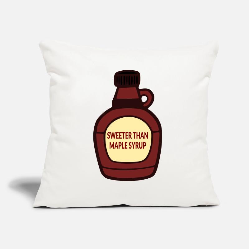 Complément sucré au sirop d’érable Housse de coussin décorative 45 x 45 cm