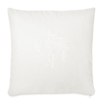 Escalade Grimpeur Bloc Kletterer Bouldern - Housse de coussin décorative 45 x 45 cm - blanc nature - Devant