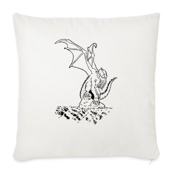 cthulhu02 - Sofakissenbezug 45 x 45 cm - Naturweiß  - Vorne