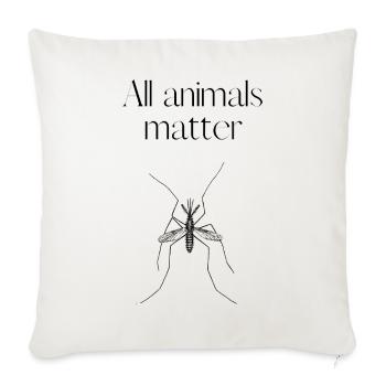 Mosquito Shirt Funny T Shirt pour ami - Housse de coussin décorative 45 x 45 cm - blanc nature - Devant