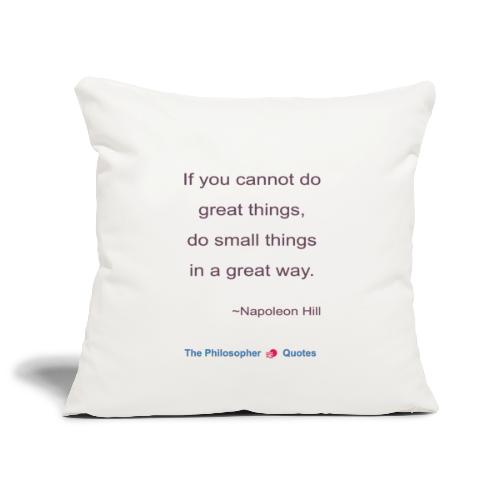 Napoleon Hill Do small things in a great way Philo - Sierkussenhoes, 45 x 45 cm